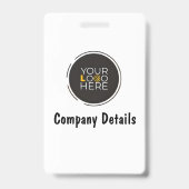 Badge personnalisé d'identité d'événement Office p (Arrière)