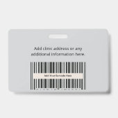 Badge personnalisé | Étiquette de nom d'identifica (Arrière)