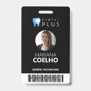 Badge personnalisé - Logo, Photo, Nom et Code-barr