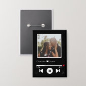 Badge Personnalisé Novelty Music Player Photo Thème (Recto/Verso)