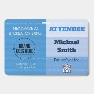 Badge personnalisé pour conférence d'affaires et e