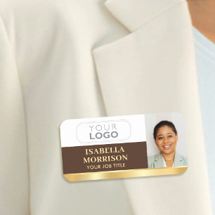 Badge personnalisé pour employés avec aimant ou ép