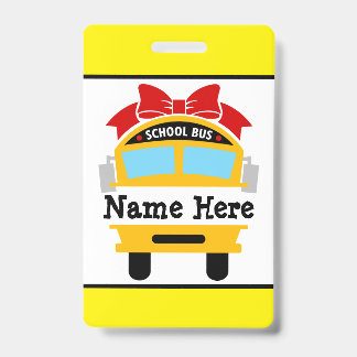 Badge Personnalisé pour Enfants Rentrant à l'École