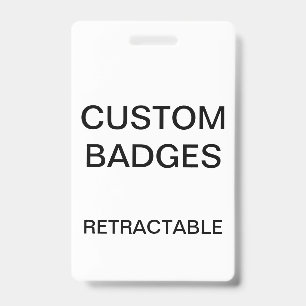 Badge personnalisé RÉTRACTABLE AVEC PINCE PERSONNA