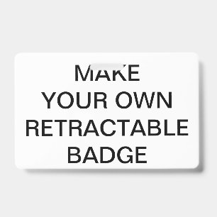 Badge personnalisé rétractable avec pince personna