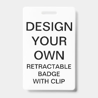 Badge personnalisé rétractable avec pince personna