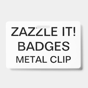 Badge personnalisé RÉTRACTION À PINCES sur mesure