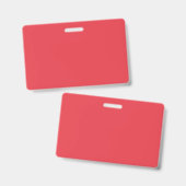 Badge personnalisé rouge tomate (Avant & arrière)
