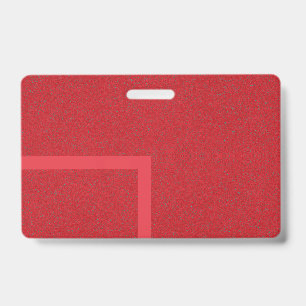 Badge personnalisé Rouge Tomate avec Texture Gras