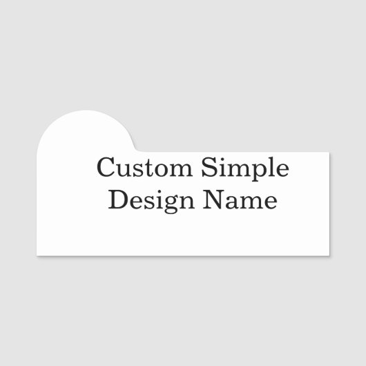 Badge personnalisé sur mesure 3" X 1,5" (Devant)