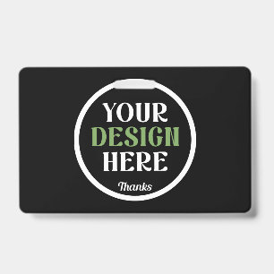 Badge personnalisé, unique, élégant et minimaliste kiss