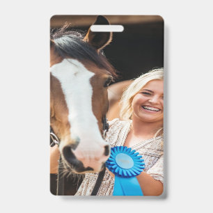 Badge Personnaliser la photo de cheval de bétail de spec