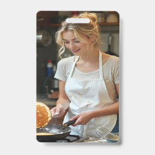 Badge Personnaliser la photo de cuisson de crêpes