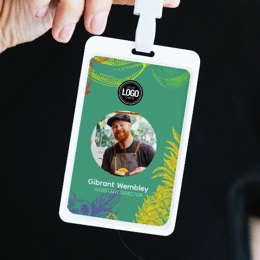 Badge Personnaliser l'entreprise | Société de fruits tro