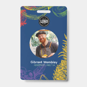 Badge Personnaliser l'entreprise   Société de fruits tro
