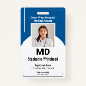 Badge Personnaliser l'ID photo de l'employé Médicale Roy (Devant)