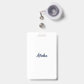 Badge Personnaliser ou Customiser (Face avec clip rétractable)