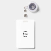 Badge Personnaliser ou Customiser (Avant avec rétractable)