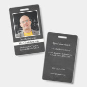 Badge personnaliser sur l'insigne d'identification des e (Avant & arrière)