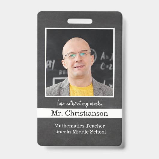 Badge personnaliser sur l'insigne d'identification des e (Avant)