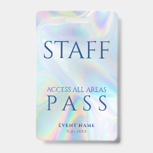 Badge Personnel de Festival avec Passe d'Accès Total Hol