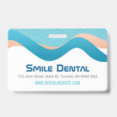 Badge Personnel de la clinique dentaire (Arrière)