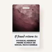 Badge Personnel de l'école et enseignant Photo ID Logo d (Dos)