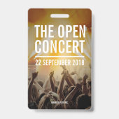 Badge Personnel de l'événement (Dos)