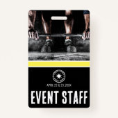Badge Personnel de l'événement Logo (Devant)