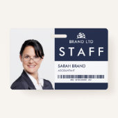 Badge Personnel de l'ID photo d'entreprise (Devant)