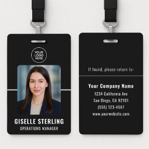 Badge Personnel de sécurité de travail - Photo de l'empl