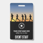 Badge Personnel d'événement personnalisé (Arrière)
