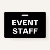 Badge Personnel d'organisation d'événements (Devant)