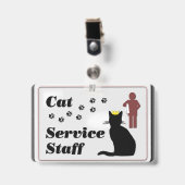 Badge Personnel Du Service Des Cat (Avant avec clip)