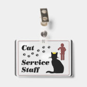 Badge Personnel Du Service Des Cat (Arrière avec clip)