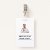 Badge Personnel Médicale (Devant avec clip)