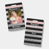 Badge personnel, professionnel (Avant & arrière)
