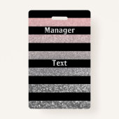 badge personnel, professionnel (Dos)