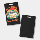 Badge Petit hippie (Avant & arrière)
