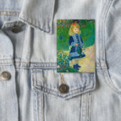 Badge Petite fille en bleu Renoir avec canne à eau (Insitu)
