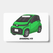Badge Petite voiture verte de taille micro (Arrière)