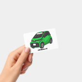 Badge Petite voiture verte de taille micro (Manuel / portable)