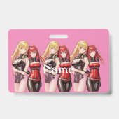 Badge Petites filles Anime Thunder_Cove (Dos)