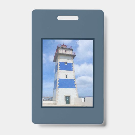Badge Phare à l'aquarelle (Avant)