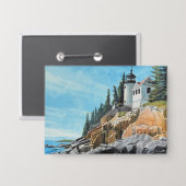 Badge Phare de Bass Harbor (Recto/Verso)