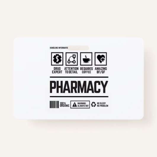 Badge pharmacie (Devant)
