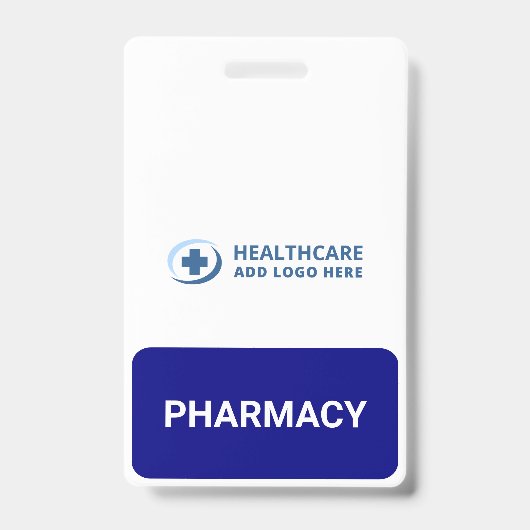 Badge Pharmacien Compagnon de Pharmacie de Couleur Perso (Avant)