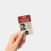 Badge Photo avec logo et nom de l'entreprise (Handheld)