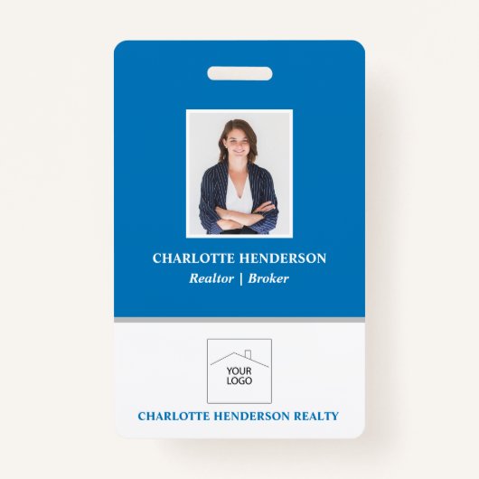 Badge photo Blue Professional Real Estate Agent (Devant)