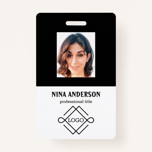 Badge Photo De Black Arrière - plan (Devant)